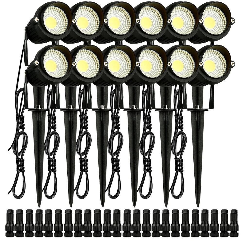 Landscape Lighting, 6W Low Voltage LED Landscape Lights, IP66 Waterproof Landsc